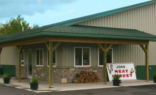 Jim's Meat Market in Iron River, Wisconsin